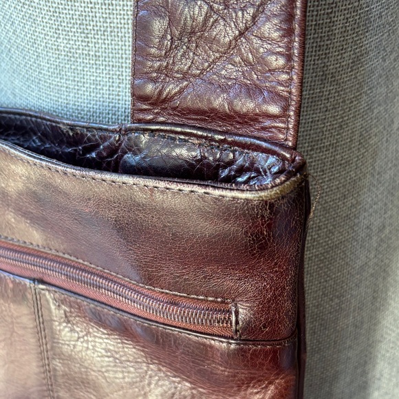 Vintage RADLEY LONDON Brown Leather Crossbody Bag - Picture 9 of 13